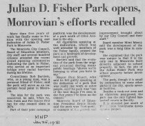 Julian D. Fisher Park Opens